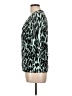 AB Studio 100% Cotton Animal Print Teal Cardigan Size L - photo 5