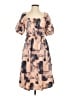 Universal Thread 100% Cotton Print Tan Casual Dress Size XS - photo 1