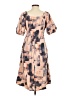 Universal Thread 100% Cotton Print Tan Casual Dress Size XS - photo 2