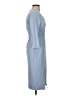 L.K. Bennett Solid Blue Casual Dress Size 2 - photo 4