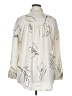 Worthington 100% Polyester Print Ivory Long Sleeve Blouse Size XL - photo 2