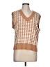 Unbranded Houndstooth Tan Sweater Vest Size L - photo 1