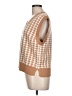Unbranded Houndstooth Tan Sweater Vest Size L - photo 5