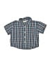 Specialty Baby 100% Cotton Plaid Blue Short Sleeve Button-Down Shirt 9-12 MO / 12 MO - photo 1