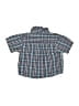 Specialty Baby 100% Cotton Plaid Blue Short Sleeve Button-Down Shirt 9-12 MO / 12 MO - photo 2