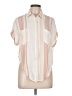 Thread & Supply 100% Rayon Color Block Ivory Short Sleeve Blouse Size M - photo 1