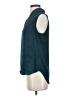 Ann Taylor 100% Polyester Teal Sleeveless Blouse Size XS - photo 5