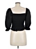 Zara Black 3/4 Sleeve Blouse Size M - photo 2