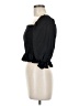 Zara Black 3/4 Sleeve Blouse Size M - photo 5