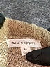 Blu Pepper Checkered-gingham Tan Turtleneck Sweater Size M - photo 7
