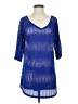 O'Neill 100% Polyester Blue 3/4 Sleeve Blouse Size XS - photo 1