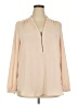 Forever 21 Plus 100% Polyester Tan Long Sleeve Blouse Size 2X - photo 1