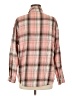 Unbranded 100% Polyester Plaid Pink Long Sleeve Blouse Size M - photo 2