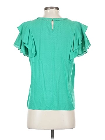 Skies Are Blue Short Sleeve Blouse (view 2)