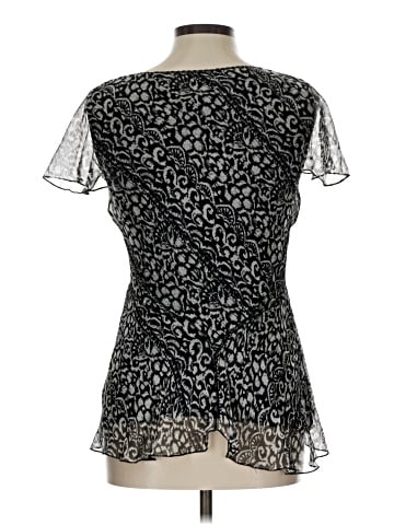 Nine West Short Sleeve Silk Top (view 2)