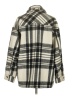 Zara Plaid Ivory Coat Size S - photo 2