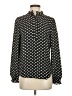 Ann Taylor LOFT 100% Polyester Polka Dots Black Long Sleeve Blouse Size S - photo 1