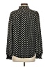 Ann Taylor LOFT 100% Polyester Polka Dots Black Long Sleeve Blouse Size S - photo 2