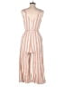 Gilli 100% Rayon Stripes Tan Jumpsuit Size S - photo 2