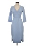 L.K. Bennett Solid Blue Cocktail Dress Size 2 - photo 1