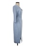 L.K. Bennett Solid Blue Cocktail Dress Size 2 - photo 4
