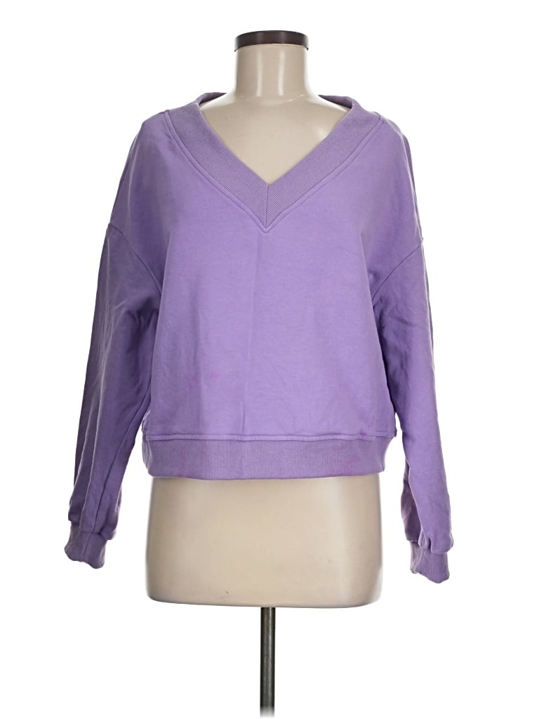 Pre-owned Listicle Sweatshirt In Purple