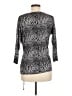 MICHAEL Michael Kors Gray Silver 3/4 Sleeve Top Size M - photo 2
