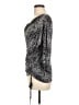 MICHAEL Michael Kors Gray Silver 3/4 Sleeve Top Size M - photo 5
