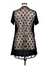 Unbranded 100% Polyester Black Short Sleeve Top Size XL - photo 2