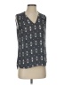 Banana Republic 100% Polyester Gray Sleeveless Blouse Size 2 - photo 1