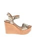 Steve Madden Gold Tan Wedges Size 7 1/2 - photo 1