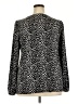 Torrid Animal Print Black Long Sleeve Blouse Size 2X Plus (2) - photo 2