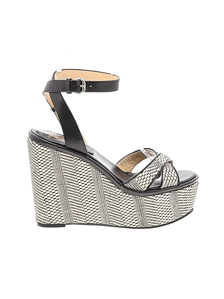 Pre-owned Vc Signature Wedges In Black