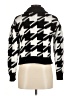 For The Republic Houndstooth Black Pullover Sweater Size M - photo 2