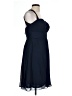 Bill Levkoff 100% Polyester Solid Blue Cocktail Dress Size 10 - photo 4