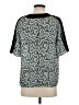 A.L.C. 100% Silk Teal Short Sleeve Silk Top Size 4 - photo 2