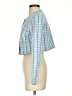 Shein Checkered-gingham Blue Jacket Size 4 - photo 5