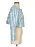 Shein Checkered-gingham Blue Jacket Size 4 - photo 4