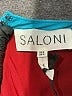 Saloni 100% Silk Graphic Red Jumpsuit Size 0 - photo 4
