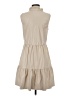 Unbranded Solid Tan Casual Dress Size XXS (estimated) - photo 2