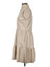 Unbranded Solid Tan Casual Dress Size XXS (estimated) - photo 5
