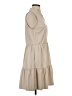 Unbranded Solid Tan Casual Dress Size XXS (estimated) - photo 4