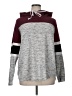 Miss Chievous Color Block Burgundy Pullover Sweater Size 1X - photo 1