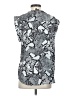 Trouve Animal Print Silver Sleeveless Blouse Size S - photo 2