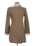 Shein 100% Polyester Houndstooth Brown Coat Size 6 - photo 1