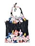Unbranded Floral Black Swimsuit Top Size L (estimated) - photo 1