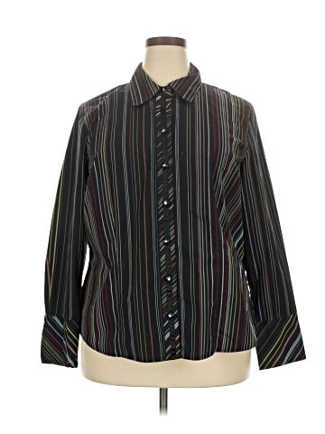 Lane Bryant Long Sleeve Button-Down Shirt (view 1)