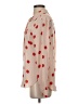 Ann Taylor LOFT 100% Polyester Polka Dots Tan Long Sleeve Blouse Size S - photo 5