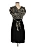 En Focus Studio Animal Print Black Cocktail Dress Size 8 - photo 2