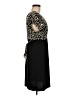 En Focus Studio Animal Print Black Cocktail Dress Size 8 - photo 4